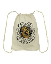 March Girl The Soul Of A Mermaid Drawstring Bag tile