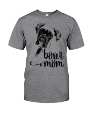 Boxer Mom Dog Face T-Shirt Classic T-Shirt front