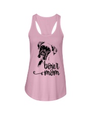 Boxer Mom Dog Face T-Shirt Ladies Flowy Tank tile