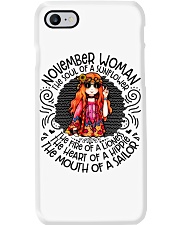 November Woman The Soul Of A Sunflower Phone Case tile