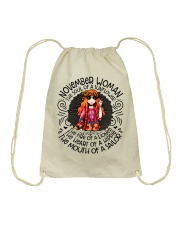 November Woman The Soul Of A Sunflower Drawstring Bag tile