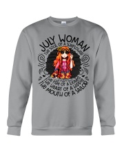 July Woman The Soul Of A Sunflower Crewneck Sweatshirt tile