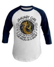 January Girl The Soul Of A Mermaid Baseball Tee tile