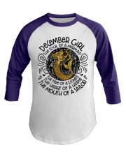 December Girl The Soul Of A Mermaid Baseball Tee tile