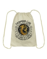 December Girl The Soul Of A Mermaid Drawstring Bag tile