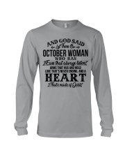 And God Said Let There Be October Woman Long Sleeve Tee tile