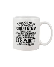 And God Said Let There Be October Woman Mug tile