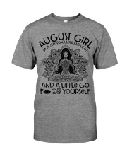 August girl I'm mostly peace love and light Premium Fit Mens Tee tile