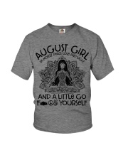 August girl I'm mostly peace love and light Youth T-Shirt tile