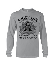 August girl I'm mostly peace love and light Long Sleeve Tee tile