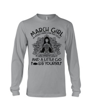 March girl I'm mostly peace love and light Long Sleeve Tee tile
