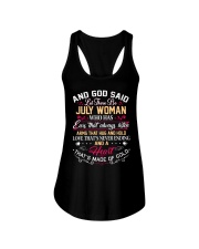 July woman a heart that's made of gold Ladies Flowy Tank tile