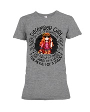 December Girl The Soul Of A Sunflower Premium Fit Ladies Tee tile