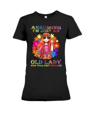 Assuming Im Just An Old Lady Hippie Premium Fit Ladies Tee tile