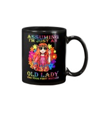 Assuming Im Just An Old Lady Hippie Mug tile