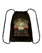 Aquarius Girl January And February Birthday Women Drawstring Bag tile