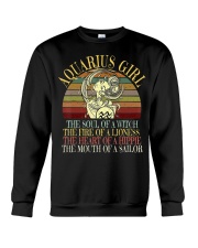 Aquarius Girl January And February Birthday Women Crewneck Sweatshirt tile