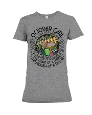 October Girl The Soul Of A Gardener Premium Fit Ladies Tee tile