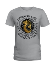 November Girl The Soul Of A Mermaid Ladies T-Shirt tile
