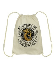 November Girl The Soul Of A Mermaid Drawstring Bag tile