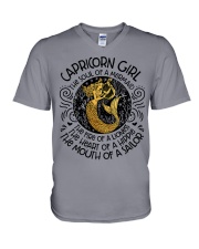 Capricorn Girl The Soul Of A Mermaid V-Neck T-Shirt tile