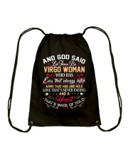 Virgo woman a heart that's made of gold Drawstring Bag tile