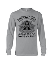 February girl I'm mostly peace love and light Long Sleeve Tee tile