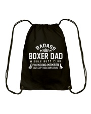 Badass Boxer Dad Wiggle Butt Club Founding Member Drawstring Bag thumbnail