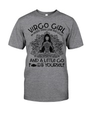 Virgo girl I'm mostly peace love and light Classic T-Shirt front