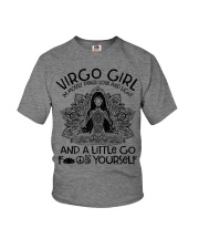 Virgo girl I'm mostly peace love and light Youth T-Shirt tile