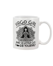 Virgo girl I'm mostly peace love and light Mug tile