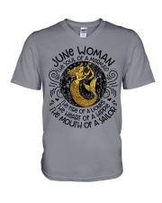 June Woman The Soul Of A Mermaid V-Neck T-Shirt tile