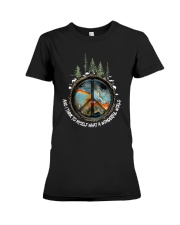 What A Wonderful World Hippie Premium Fit Ladies Tee tile