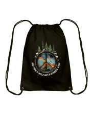 What A Wonderful World Hippie Drawstring Bag tile