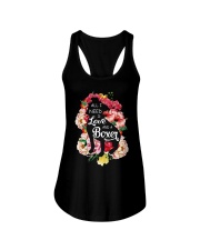 All i need is love and a Boxer Ladies Flowy Tank front