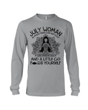 July woman I'm mostly peace love and light Long Sleeve Tee tile