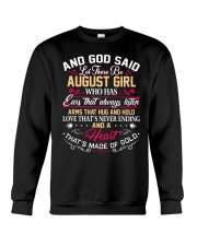 August girl a heart that's made of gold Crewneck Sweatshirt tile