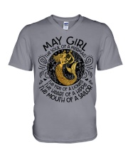 May Girl The Soul Of A Mermaid V-Neck T-Shirt tile