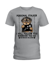 Personal Stalker I Will Follow You Morkie Lover Ladies T-Shirt tile