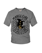 March Girl The Soul Of A Witch Youth T-Shirt tile