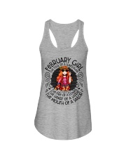 February Girl The Soul Of A Sunflower Ladies Flowy Tank tile