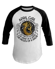 April Girl The Soul Of A Mermaid Baseball Tee tile