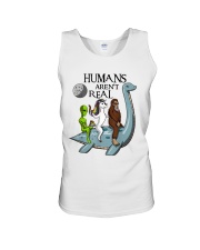 Humans Are Not Real Unisex Tank thumbnail