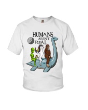 Humans Are Not Real Youth T-Shirt thumbnail