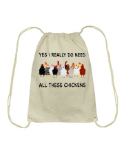 All These Chicken Drawstring Bag tile
