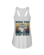 Wish You Were Weird Ladies Flowy Tank thumbnail