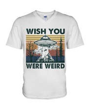 Wish You Were Weird V-Neck T-Shirt thumbnail