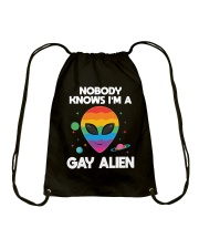 I Am Gay Alien Drawstring Bag tile