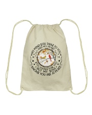 My Mind Talk To You Drawstring Bag thumbnail