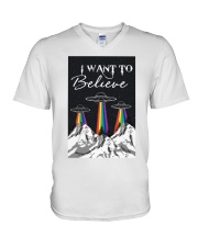 I Want To Believe V-Neck T-Shirt thumbnail